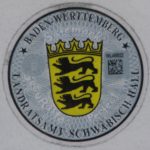 Stempelplakette Baden-Württemberg